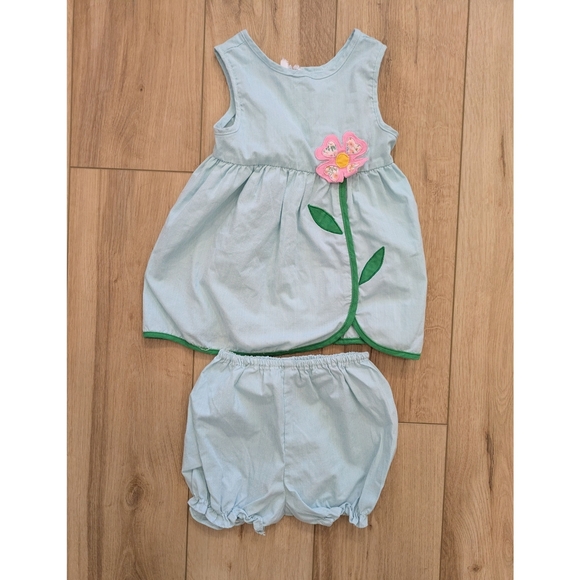 Vintage Flower Dress & Romper Set - Picture 1 of 4